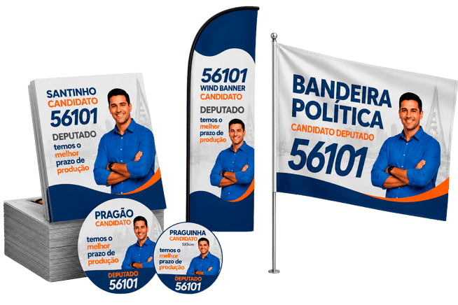 mockup materiais  político personalizado para campanha eleitoral
