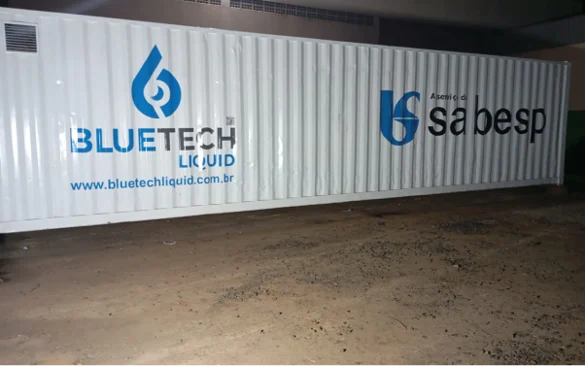 Unidade modular Bluetech Liquid em operação para a Sabesp