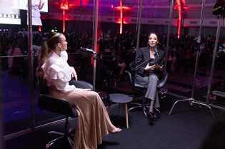 Bate-papo no evento