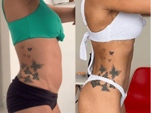 Image (Atleta/mãe — antes e depois)