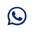 logo de whatsapp azul