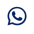 logo de whatsapp azul