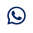 logo de whatsapp azul