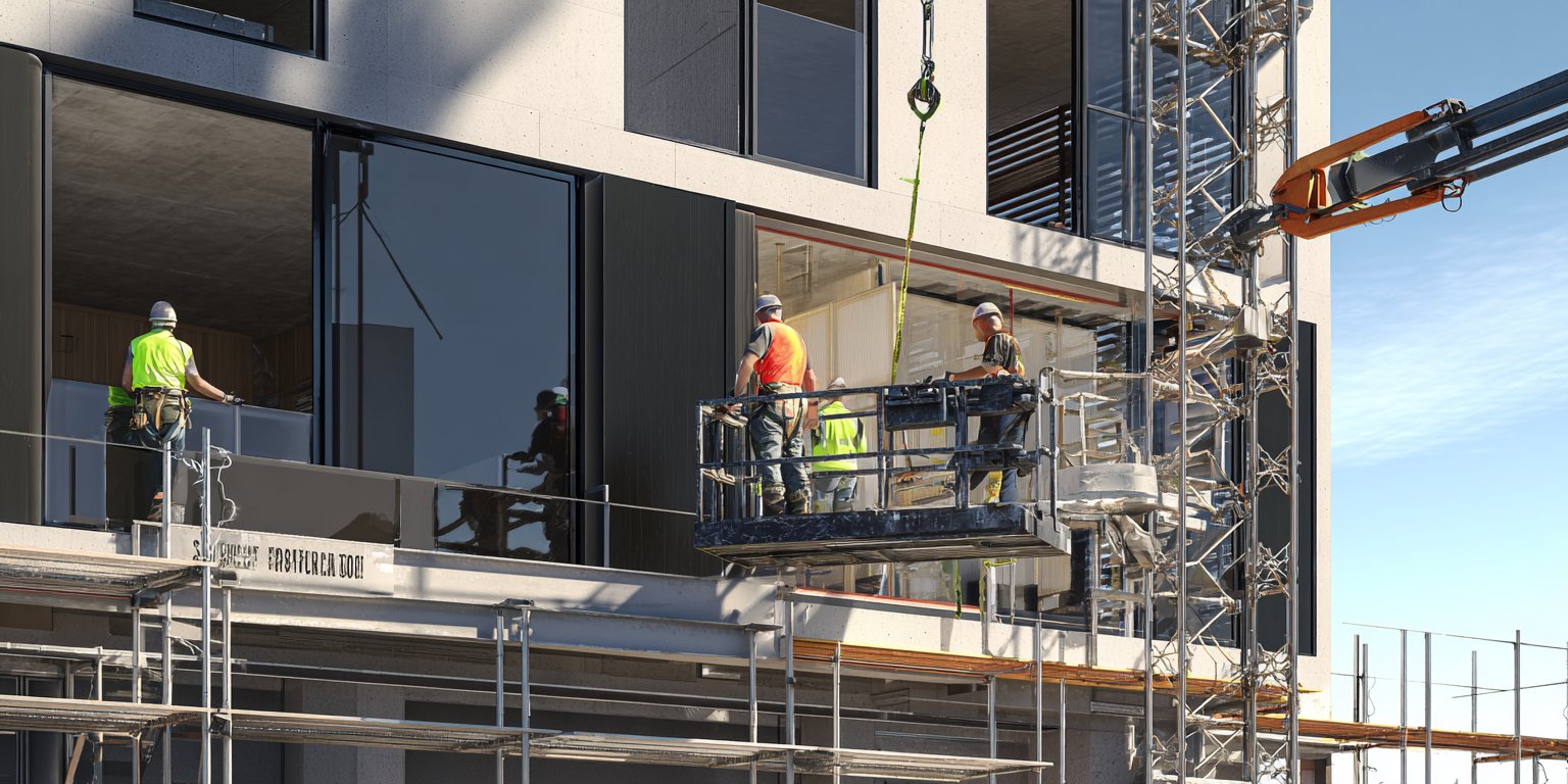 Execucao de obra com esquadrias de aluminio de alto padrao em Cuiaba-MT