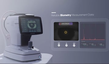 Biômetro óptico de alta tecnologia para lentes intraoculares modernas