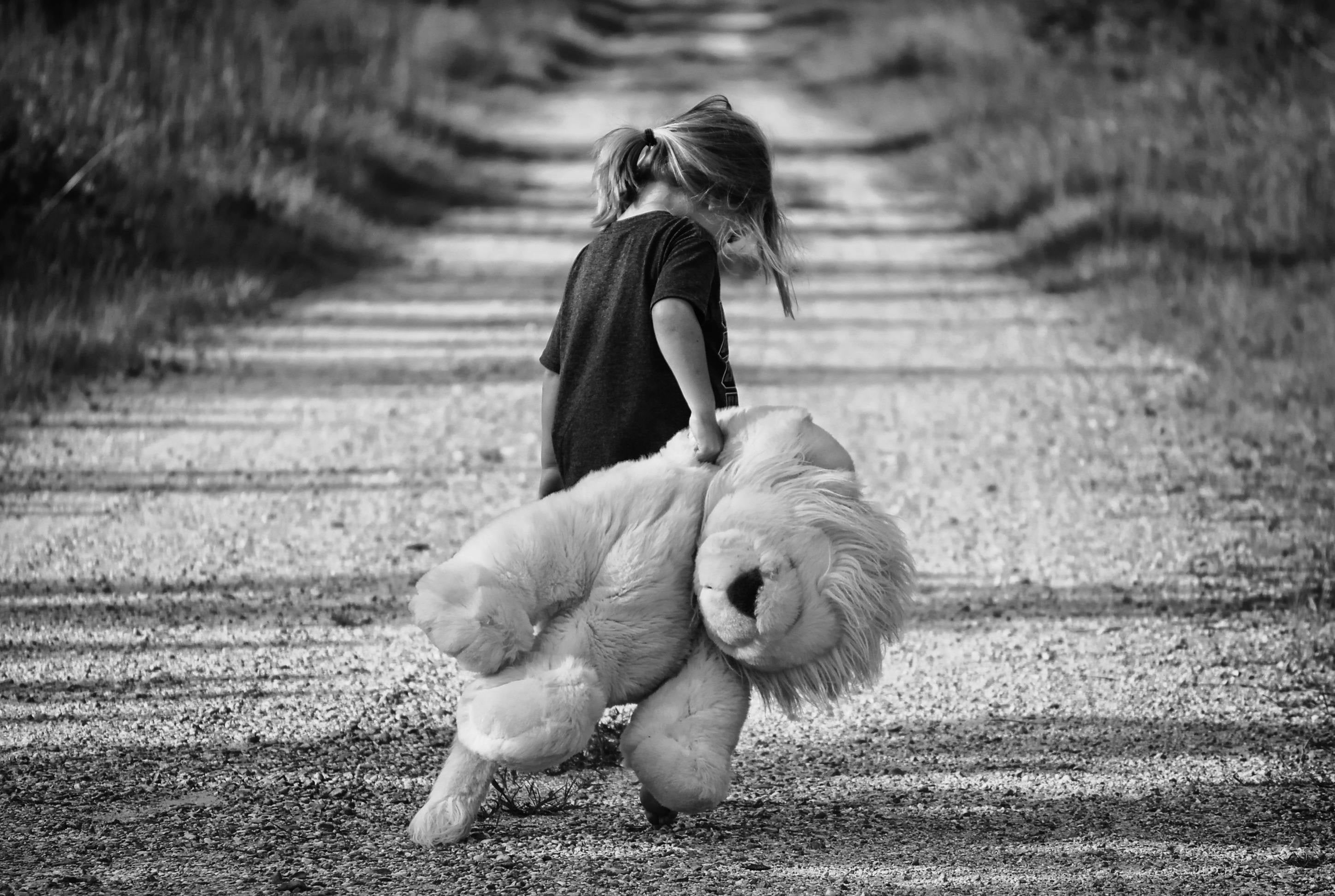 Girl walking quietly, a moment for reflection and journaling